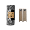 Ficelle noire & blanche 100 m + 20
