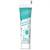 Gel colorant alimentaire bleu turquoise 20 g