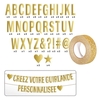 Guirlande de lettres dor