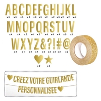 Guirlande de lettres dor