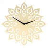 Horloge en bois fleur