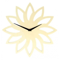 Horloge en bois soleil