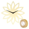 Horloge en bois soleil