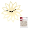 Horloge en bois soleil