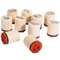 Kit de mini tampons en bois