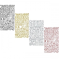 Kit stickers alphabets