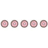 Masking tape 10 m x 1, 5 cm - Donuts rose
