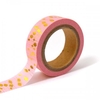 Masking tape rose avec pampilles dor