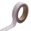 Masking tape triangles verts et rose