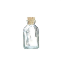 Mini bouteille en verre 6 cm avec bouchon li