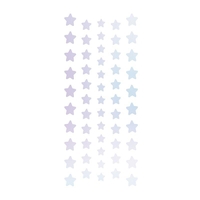 Mini stickers holographiques argent