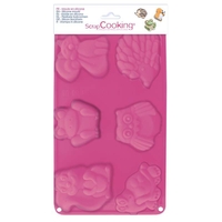 Moule en silicone 6 animaux de la for