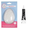 Moule rigide pour oeuf en chocolat M + Stylo de gla