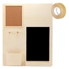 Organiseur de bureau bois 39, 5 x 49, 5 cm + masking tape dor