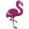 Patch thermocollant avec strass 4, 5 x 7, 5 cm - Flamant rose