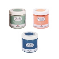 Peinture craie Chalky Finish 118 ml x 3 - orange-vert-bleu coelin