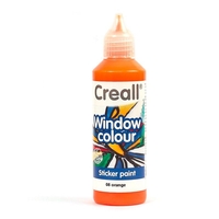 Peinture repositionnable pour vitres Creall Glass 80 ml - orange