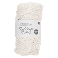 Pelote de corde en coton 25 m - Blanc