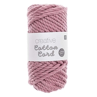 Pelote de corde en coton 25 m - Vieux rose