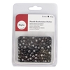 Perles Alphabet rondes noires