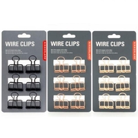 Pinces double clip x 18 - dor