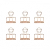 Pinces double-clip x 6 - cuivr