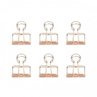 Pinces double-clip x 6 - cuivr