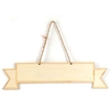 Plaque murale en bois 33 x 8 cm - Ruban