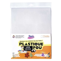 Plastique fou - 7 feuilles cristal
