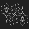 Pochoir fleurs