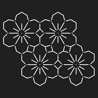 Pochoir fleurs