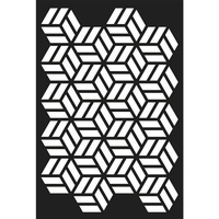 Pochoir Petits cubes trompe-l