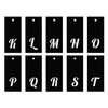 Pochoirs alphabet 70 motifs - lettre cursives & chiffres