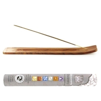 Porte-encens en bois + 14 b