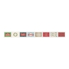 Rouleau de 80 timbres autocollants Merry Christmas