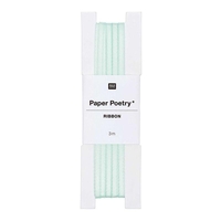 Ruban de satin menthe 3 m
