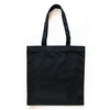 Sac shopping en coton noir 37, 5 x 42 cm
