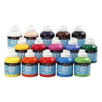 Set 15 peintures acryliques Mate A-Color - Couleurs Assorties 500 ml