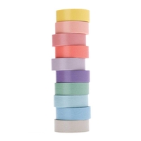 Set de 10 masking tapes pastel