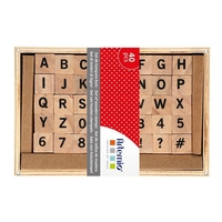 Set de 40 tampons en bois Alphabet