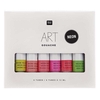 Set peinture gouache - Couleurs Fluo - 6 x 12 ml
