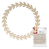 Silhouette bois Couronne de feuilles