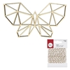 Silhouette bois Papillon origami + Ficelle dor
