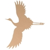 Silhouette en bois MDF 25 cm - Grue en vol