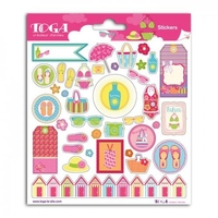 Stickers 15 x 15 cm - Beach girl