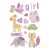 Stickers 3D naissance fille