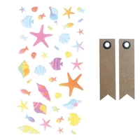 Stickers 3D Puffies coquillages + 20