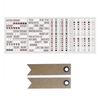 Stickers calendrier 4 planches Symboles & notes + 20