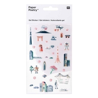 Stickers en gel transparent cities - Tokyo