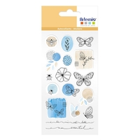 Stickers Epoxy Fleurs & Papillons